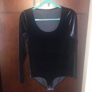 Velvet body suit